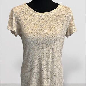 Ruff Hewn Women's Short Sleeve Yellow Floral Size S